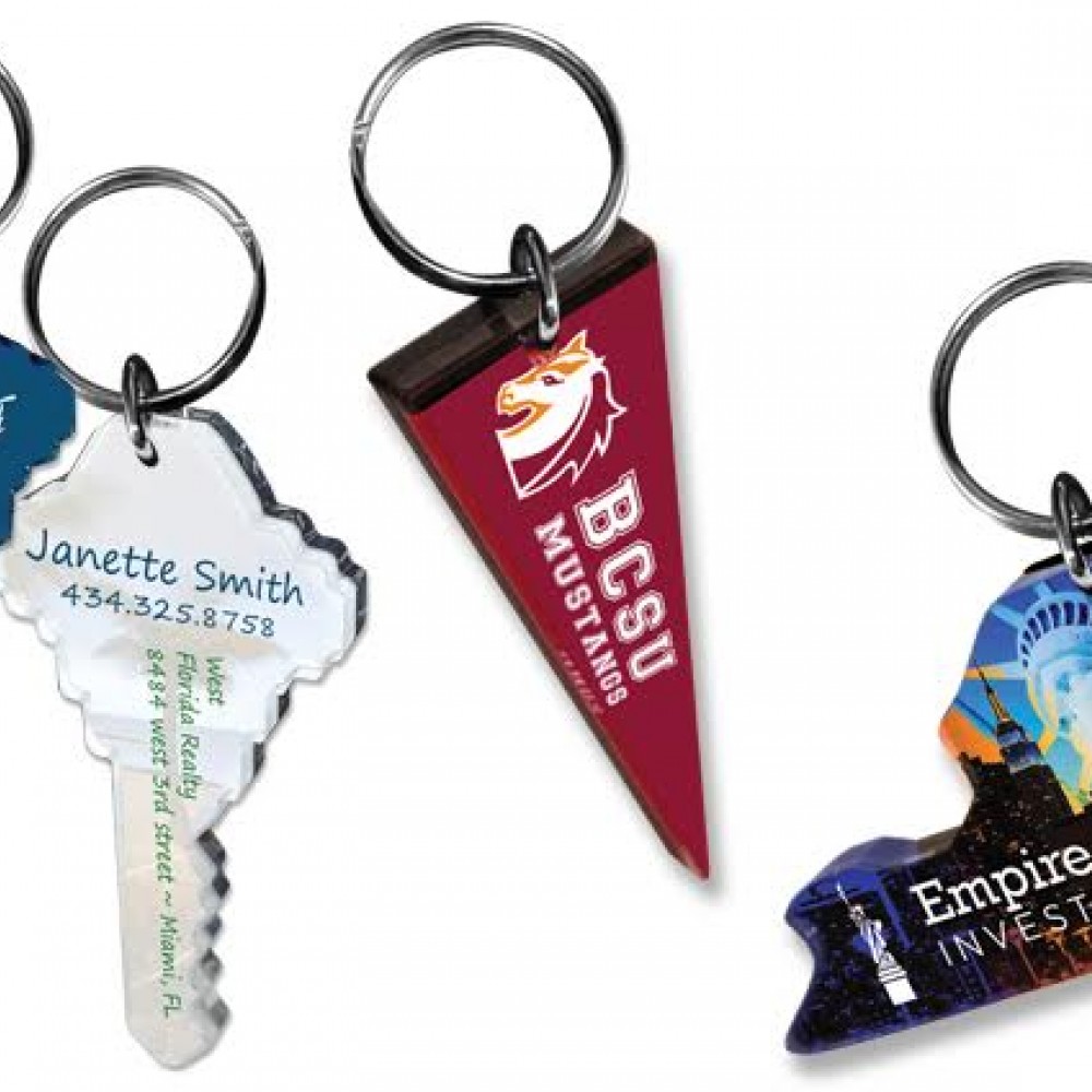 Full Color Custom Shape Acrylic Key Chain with Your Logo