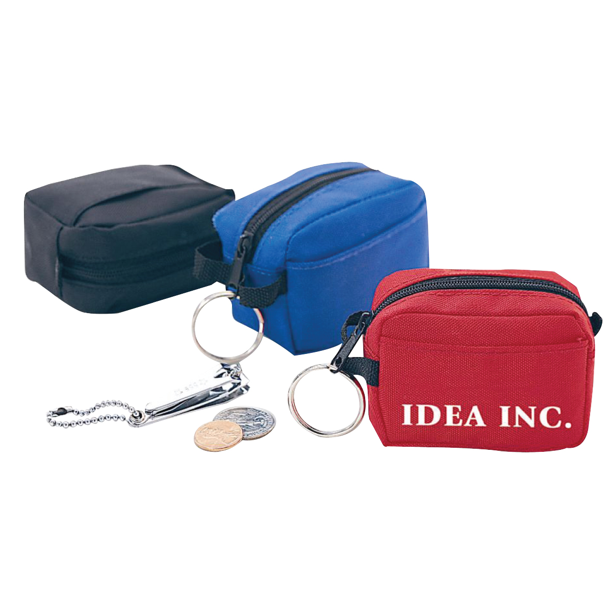 Mini keychain bag, faux - Gem
